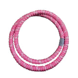 Weighted Fitness Hoop Adults Soft Waist Exercise Hoop for Back Legs Training Pink