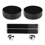 Maxbell Maxbell Soft Bike Handlebar Tape with Bar End Plugs Outdoor Sports Non-slip Black