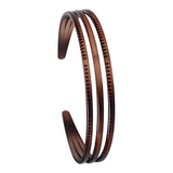 Maxbell Ladies Women Triple Row Headband for Make up, Sports Accessories PC Material Brown