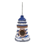 Maxbell Hanging Garden Bird House Resin Novelty Bird Nesting for Tree Patio Backyard