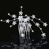 Maxbell Bridal Wedding Prom Crystal Rhinestone Necklace & Earring + Hair Comb Tiara Set