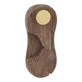 Maxbell Knife Handle Replacement Wooden for Bagels Slicing Homemade Bread Sandwiches Black Walnut
