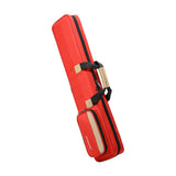 Pool Cue Sticks Bag 1/2 Cue Case Portable Wear Resistant Hold 3 Butt 4 Shaft Red