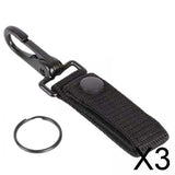 Maxbell 3xDuty Belt Keepers with Key Holder Hiking Equipment Accessories Carabiner Clip 1pcs