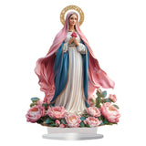 Maxbell 2D Acrylic Ornament Decorative Standing Ornament for Party Bookshelf Holiday Lady