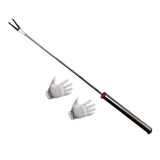 Maxbell Bird Cage Poop Remover Kit Multifunctional 9.2inch Long with Cleaning Gloves Bending Hook
