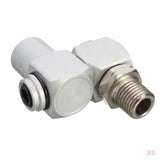 Maxbell 6x Universal Pneumatic Connector Air Pipe Adapter 360 Degree Rotation Tool