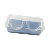 Maxbell 2 Pieces Silicone Eye Wash Cups Measuring Cup for Cleansing Makeup Eye Rinse Blue Box