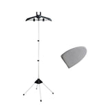 Steam Iron Stand 84-160cm Adjustable Height Standing Ironing Machine Bracket black