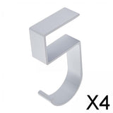 Maxbell 4xTable Hook for Bags Space Saving Universal Purse Hook for Water Cup Purse Bag white