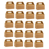 Maxbell Maxbell 20 Pieces Cake Boxes Portable Bakery Gift Boxes for Picnic Camping Cake Shop Brown