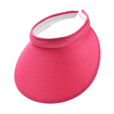 Maxbell Sun Visor Hat Comfortable Lightweight Clip on Visor for Tennis Beach Cycling Rose Red