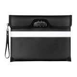 Maxbell Lockable Money Purse Fire Resistant Purse Storage Cash Bag for Passport Black
