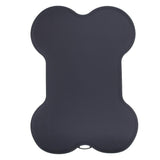 Maxbell Maxbell Pet Feeding Mat Silicone Dog Cat Dish Bowl Waterproof Bone Shape Pad Gray