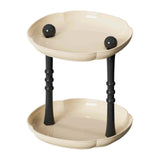 Maxbell Counter Shelf Elegant Coffee Station Organizer for Bathroom Entryway Dresser Beige