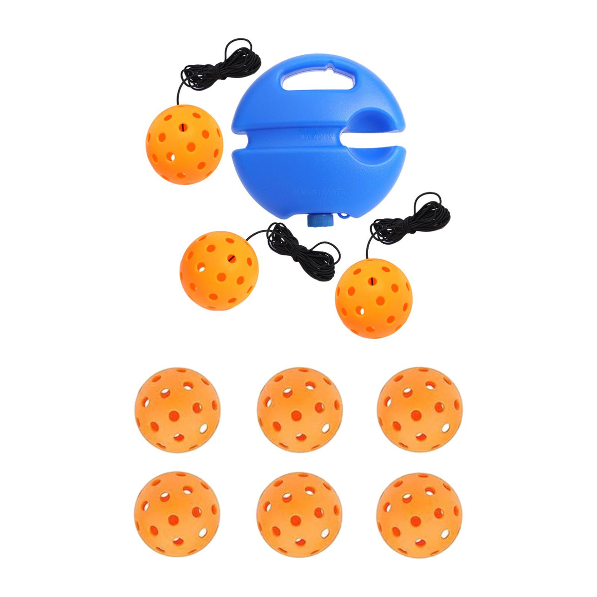 Maxbell Pickleball Trainer Practical Pickleball Training for Sports Exercise Outdoor Orange Ball