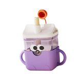 Maxbell Baby Starter Training Cup Cute Portable Water Cup for Infant to 12-18 Months Purple