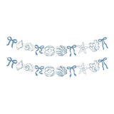 Maxbell Summer Banner Seashells Decor Party Supplies for Birthday Baby Shower Summer Blue