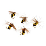 Maxbell 10pcs Bumble Bee Nymph Trout Flies Fly Fishing Hook Bionic Bee Insect Baits