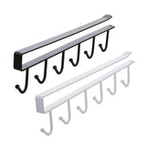 2x Mug Hooks Under Cabinet Metal Coffee Cup Holder for Mugs Coffee Cups Home Single Row