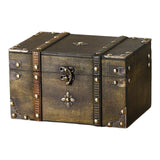 Vintage Storage Box Rustic Decorative Box for Crafts Accessories Art Hobbies no Combination Lock