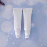 Maxbell Maxbell 2 Pieces Empty Portable Tubes Cosmetic Cream Lotion Travel Bottle 50g White