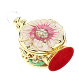 Maxbell Maxbell Vintage Antique Empty Refillable Perfume Essential Oil Bottle Container Red Gold