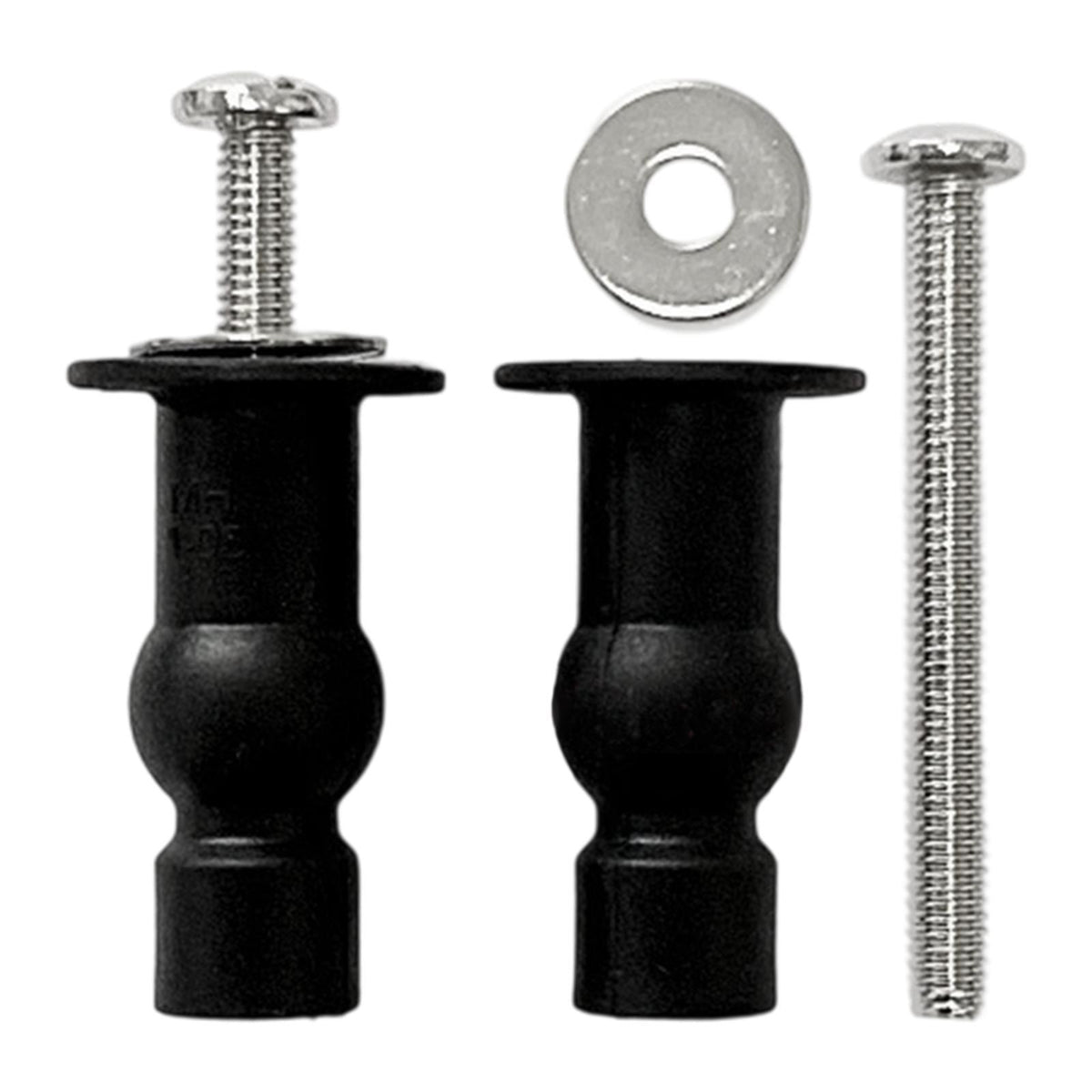 Maxbell 1 Pair Toilet Seat Screw and Bolt Kit High Reliability Sturdy Easily Install M4