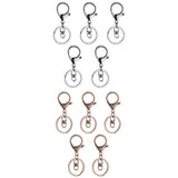 Maxbell 10pcs Trigger Clasp Swivel Clip Key Ring Bag Charms Finding for Keyring Hook