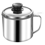 Maxbell Bacon Grease Container 1.3L Grease Strainer for Kitchen Restaurant Household With Lid