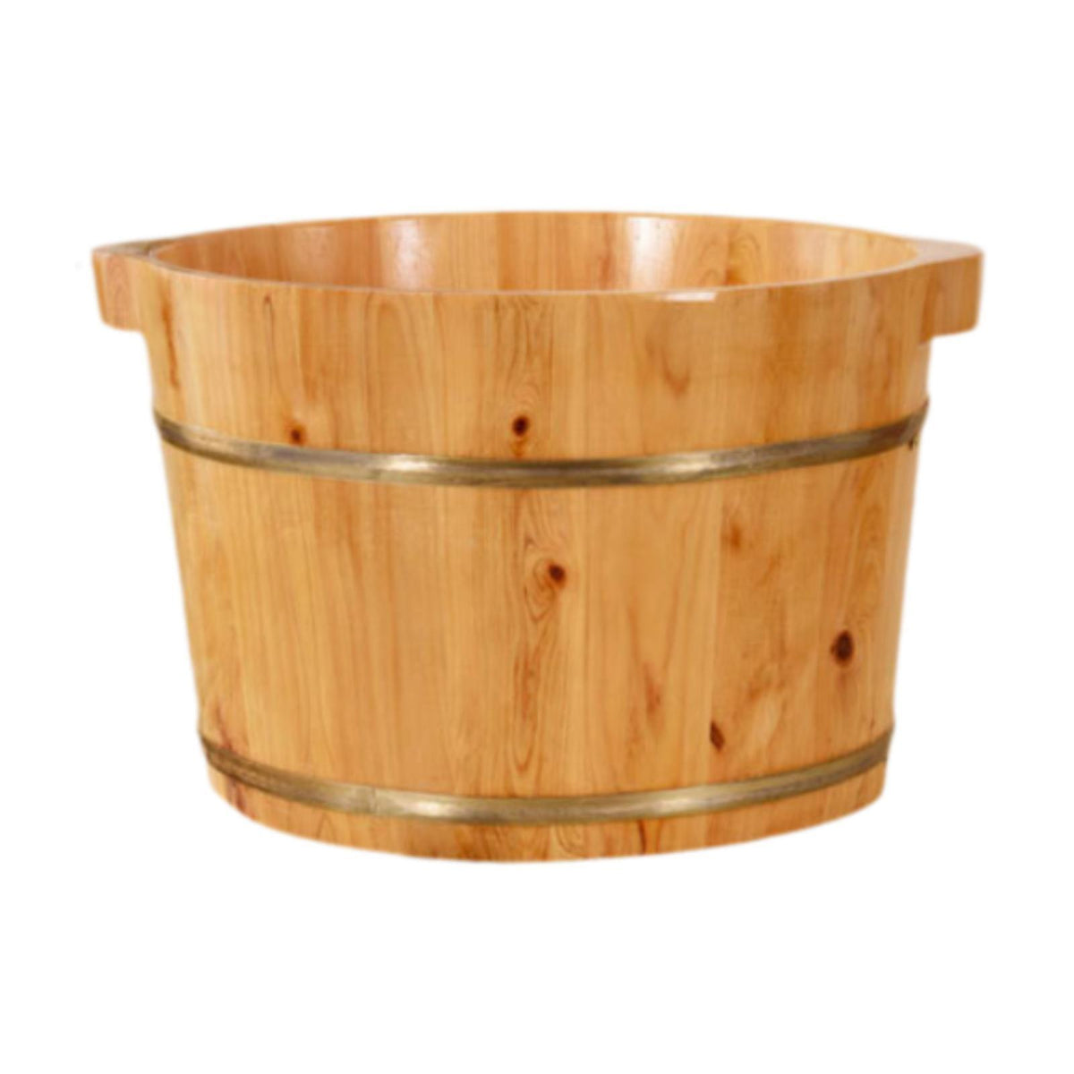 Maxbell Wood Foot Bath Tub Deep Foot Washing Bucket for Bathroom Household Women Men Color A 26cm