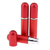 Maxbell Maxbell 3x 5ml Empty Glass Spray Bottle Pump Fine Mist Perfume Atomizer matte red