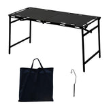 Maxbell Folding Camping Table Festival Holiday Beach Dining Party with Lantern Stand 104cmx48.5cmx45cm
