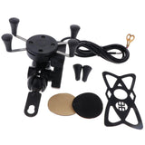 Maxbell Bicycle&Electric Bike&Motorcycle Phone Holder, Phone Mount Holder,with Shock-Absorbing Padding,360° Rotation Suitable for Most Smartphones (Black) - Aladdin Shoppers