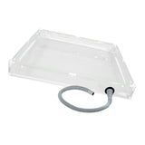 Maxbell Portable Shower Pan Beach with Drain Hose for Adults Bathroom Indoor Outdoor Clear