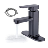 Maxbell Waterfall Bathroom Sink Tap Mixer Bathroom Faucet for Sink Farmhouse Black