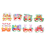 8 Pieces Easter Party Glasses Novelty Photo Props for Adults Kids Boys Girls