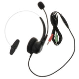 Maxbell Professional Telephone Headset Clear Voice Noise Cancellation Customer Service Wired Head-Mounted Monaural 3.5mm Headphone Jack for Call Center - Aladdin Shoppers