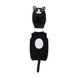 Maxbell Halloween Cat Costume Outfit with Headgear for Festival Age 2-13 Years Party 71cm length