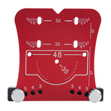Maxbell 35mm Hinge Hole Opener Woodworking Flexible Hinge Drilling Positioning Plate Red