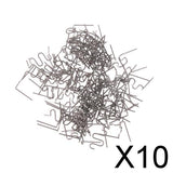 Maxbell 10x100 Pieces Car Repair Welder Standard Pre Cut 0.8mm Hot Staples  S Shape