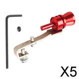 Maxbell 5xUniversal Car Turbo Whistle Refitting Turbo Whistle Exhaust Pipe Red_S