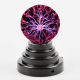 8xMagic USB Sphere   Lamp Light Party Black Base Glass Plasma Ball