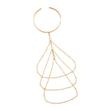 Maxbell Tassel Upper Arm Cuff Bridal Arm Accessory Lariat Armlet Upper Arm Bracelets style A