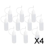 Maxbell 4x10pcs 10ml Needle Tip Empty Plastic Squeezable Dropper Bottle Liquid Storage
