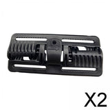 Maxbell 2xVest Quick Release Buckle Slider for Hunting Backpack Strap Belt Accessories Black Long