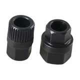 Maxbell 2 Pieces Alternator Pulley Removal Install Tool Sturdy 33T Teeth and Hexagon