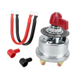Maxbell Battery Disconnect Switch Battery Cut Off Switch for Boat Vehicle Truck Red Handle