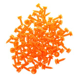 Maxbell Maxbell 100 Pcs/Pack Professional 25mm 0.98" Plastic Castle Golf Tees Orange