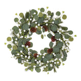 Maxbell Door Wreath Multifunctional Home Decoration for Wall All Seasons Living Room White Fruit
